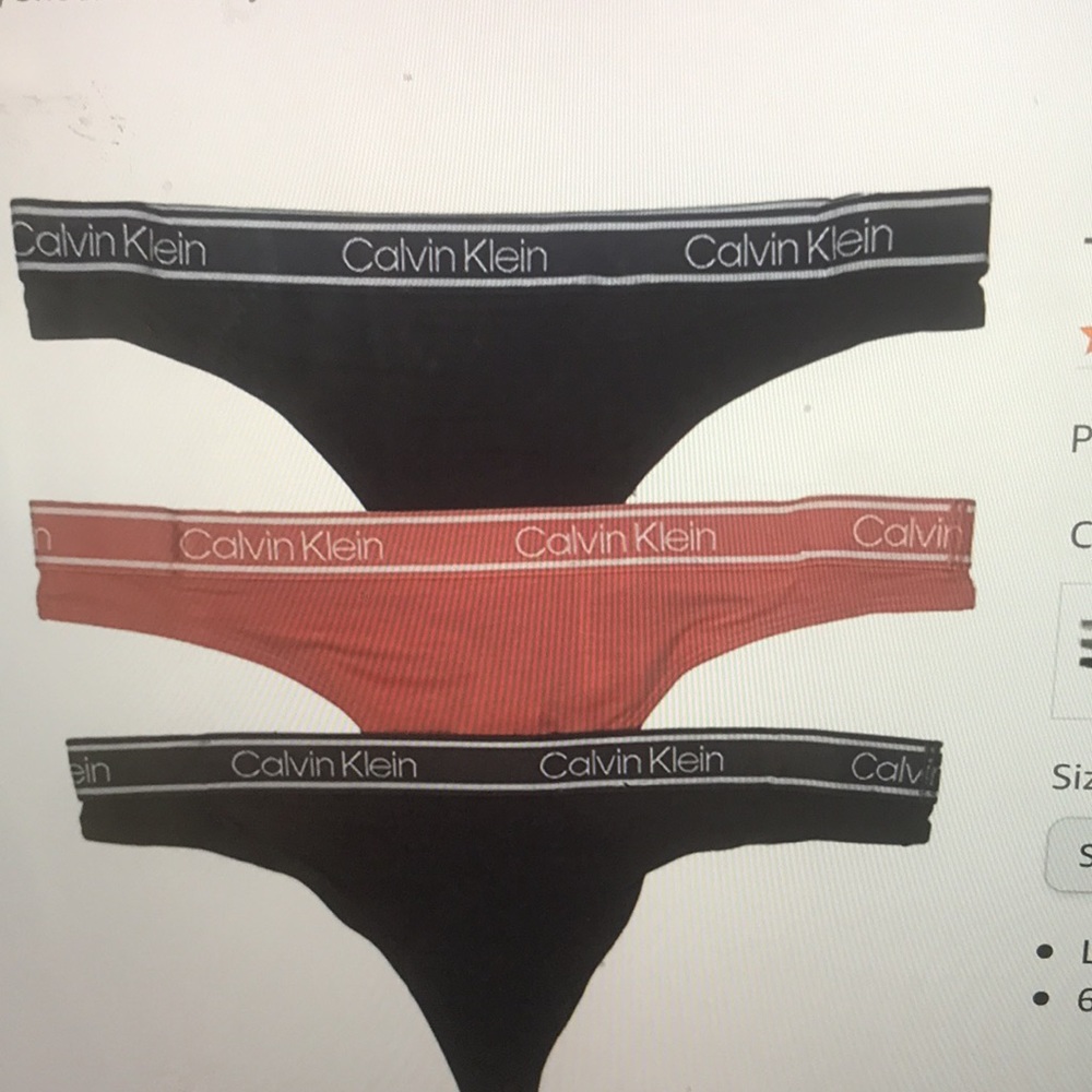 NWT Calvin Klein The Ultimate Comfort Thong Pack-3